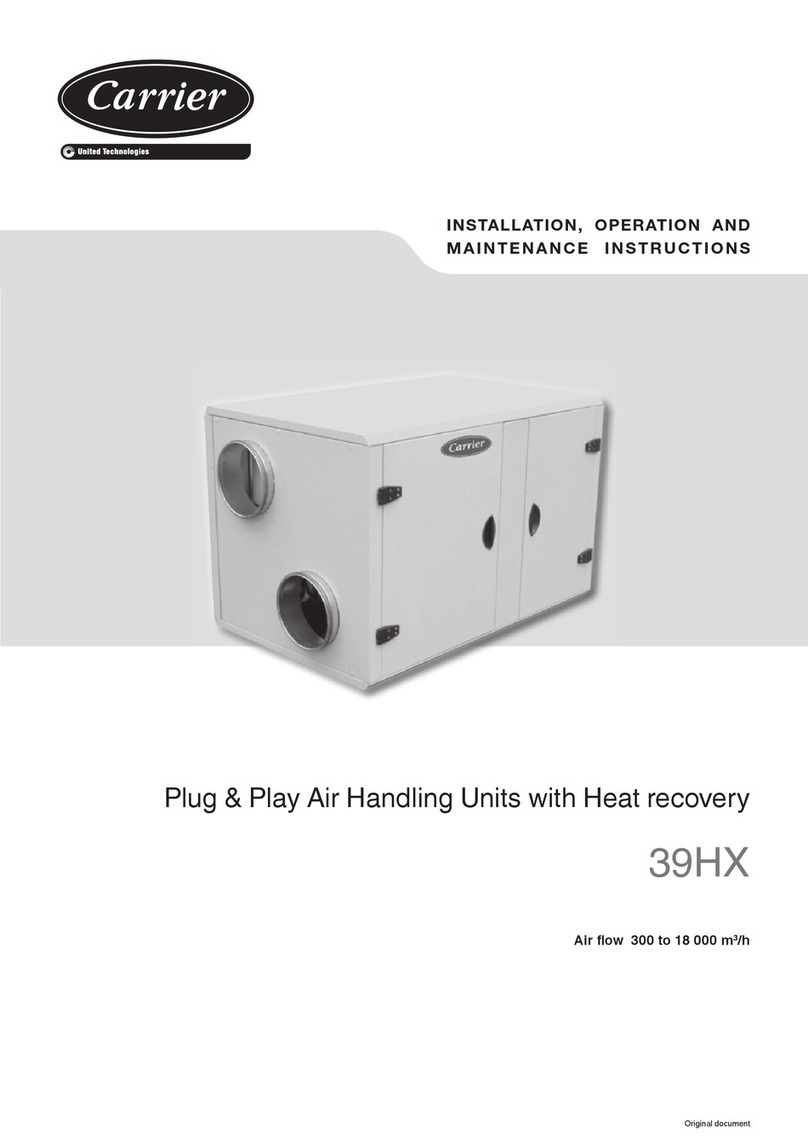 United Technologies Carrier 39HXC Installation, operation and maintenance instructions