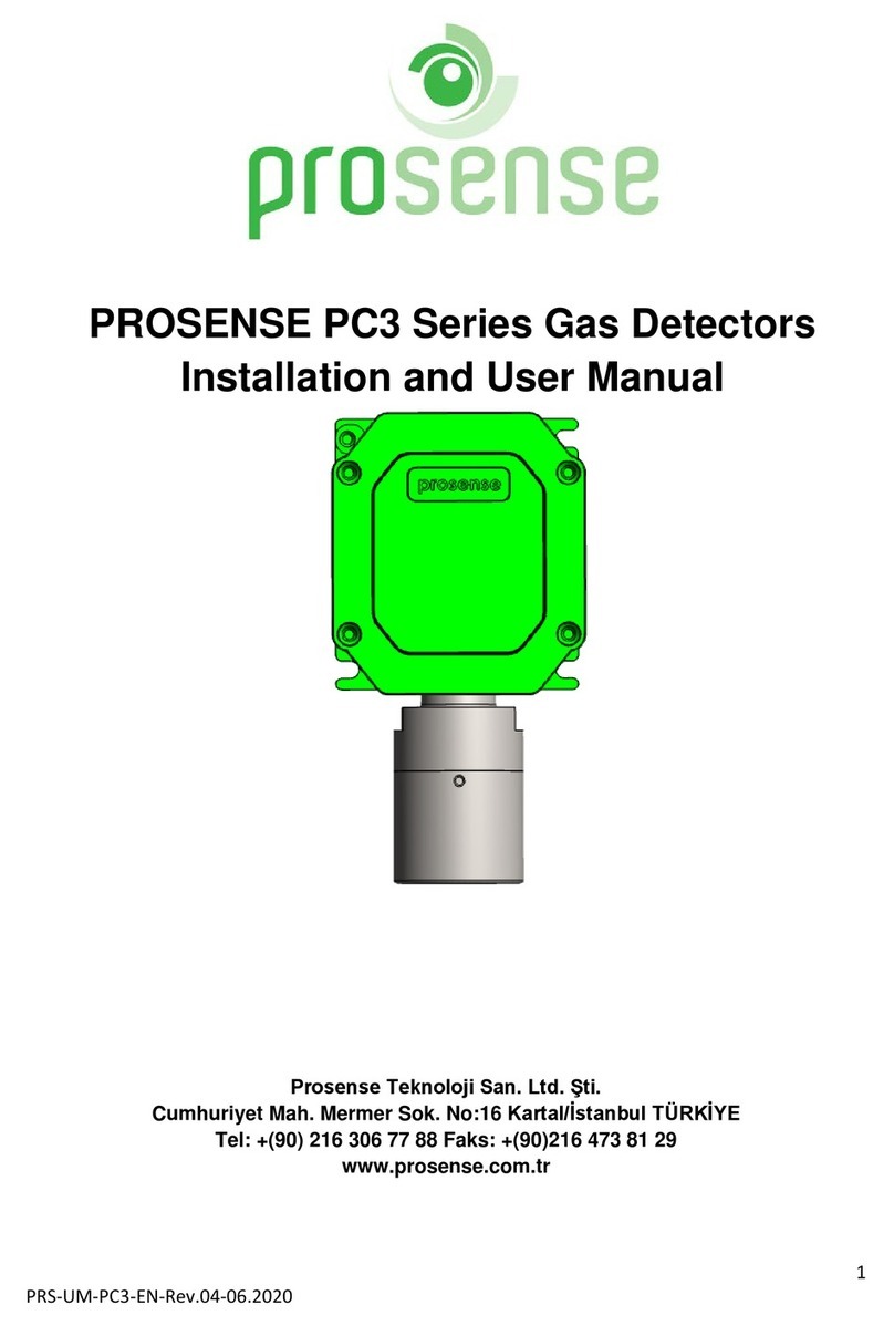 Prosense PC3 Series Installation and user manual