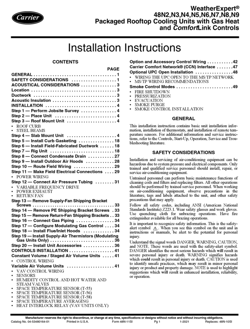 Carrier WeatherExpert 48N2 User manual Carrier WeatherExpert 48N2 User manual