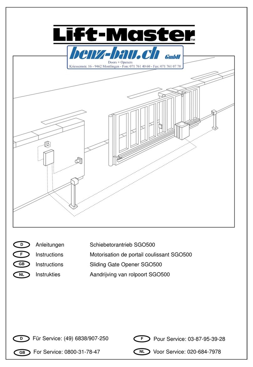 Chamberlain SGO500 User manual