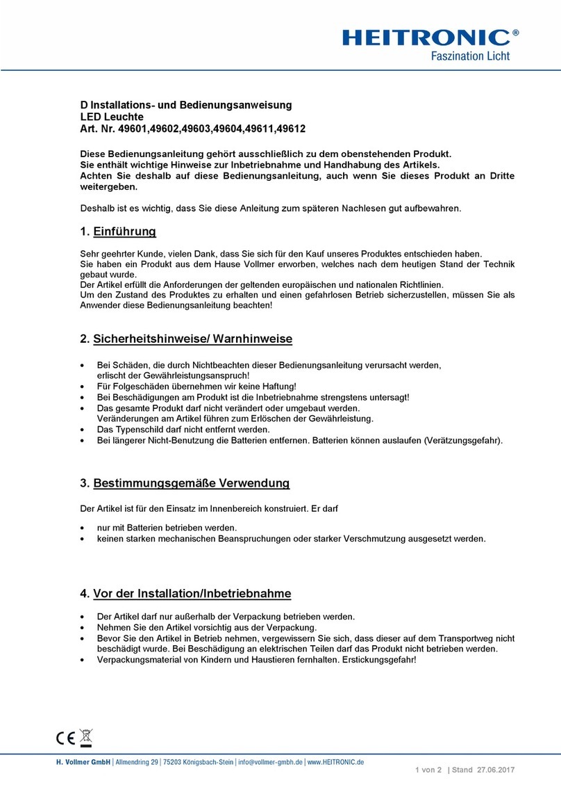 Heitronic 49601 User manual