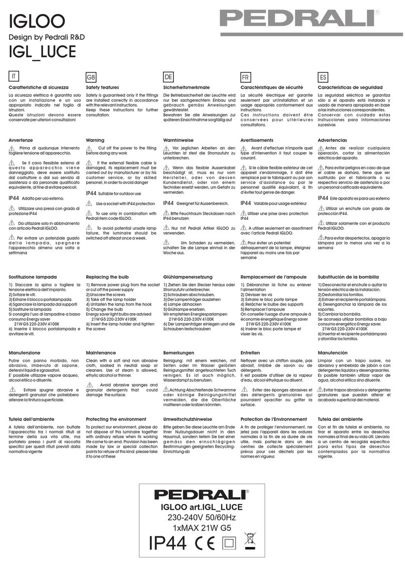 Pedrali IGLOO instructions Pedrali IGLOO instructions