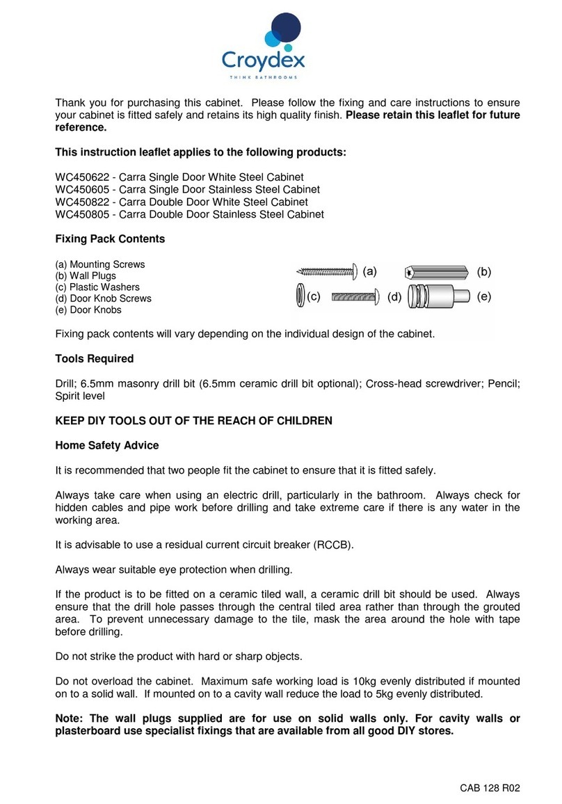 Croydex Carra WC450622 manual