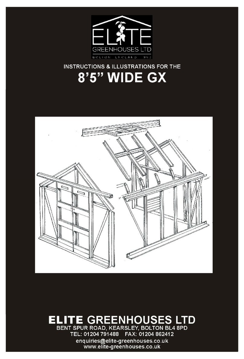 Elite Greenhouses GX800 Instructions & Illustations