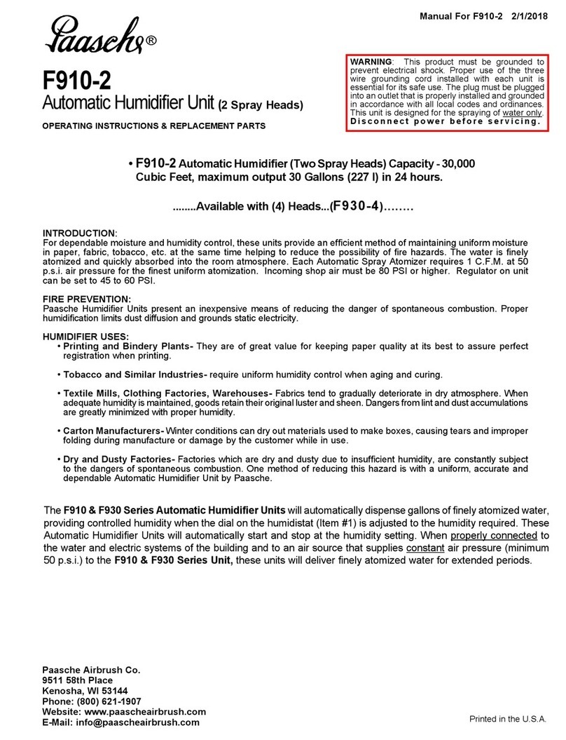paasche F910-2 Manual