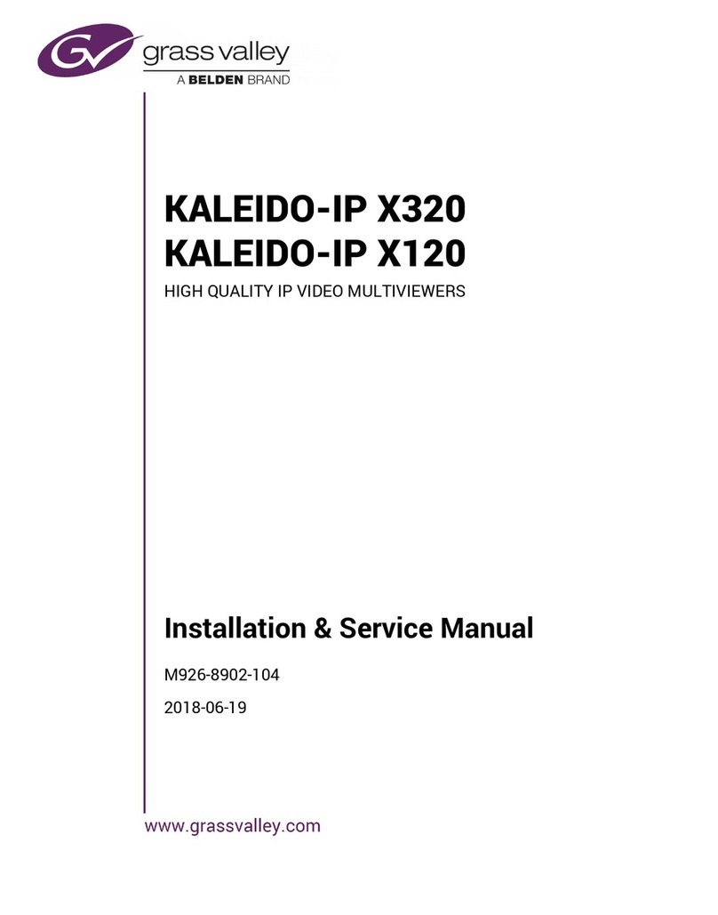 Belden grass valley Kaleido-IP X320 Supplement