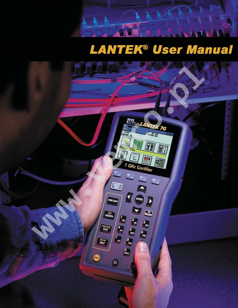 IDEAL INDUSTRIES LANTEK 6 Basic user manual