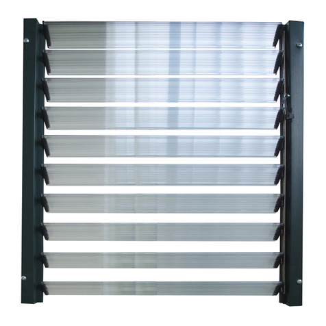 Palram Rion Side Louver Window instructions