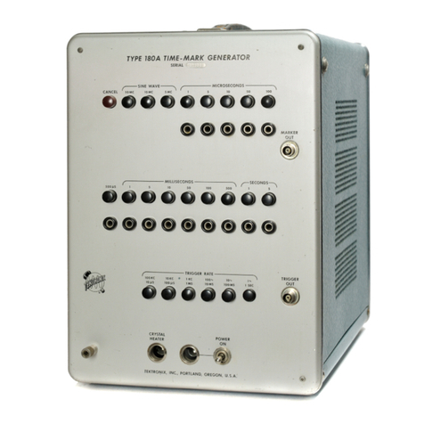 Tektronix 180A User manual Tektronix 180A User manual