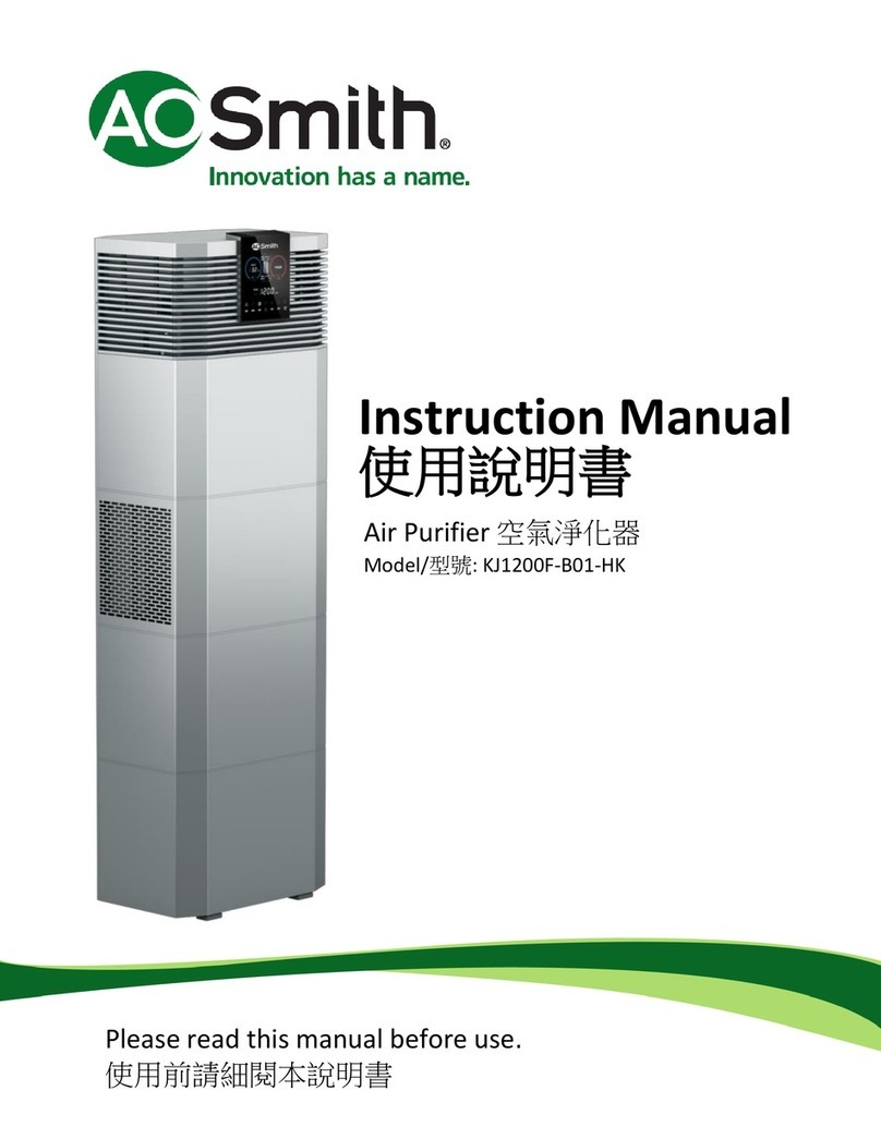 A.O. Smith KJ1200F-B01-HK instruction manual