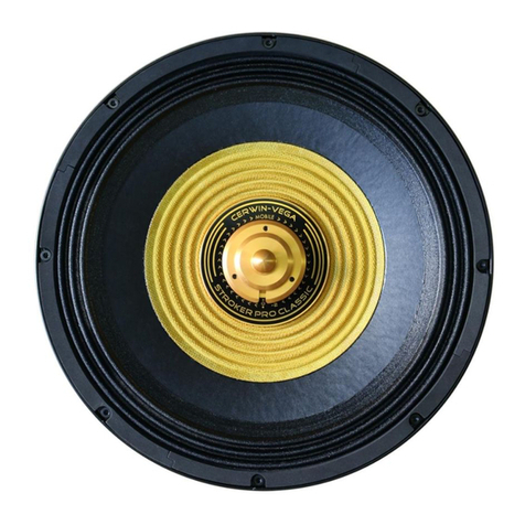 Cerwin-Vega Stroker Pro Classic SPCL152 user manual
