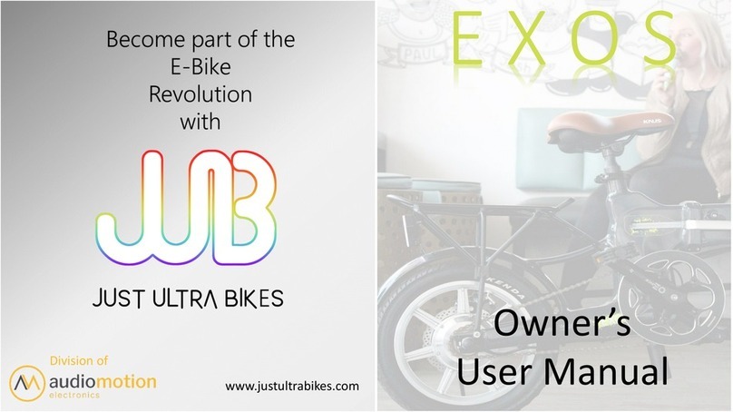 audiomotion electronics JUST ULTRA BIKES EXOS Owner & user manual