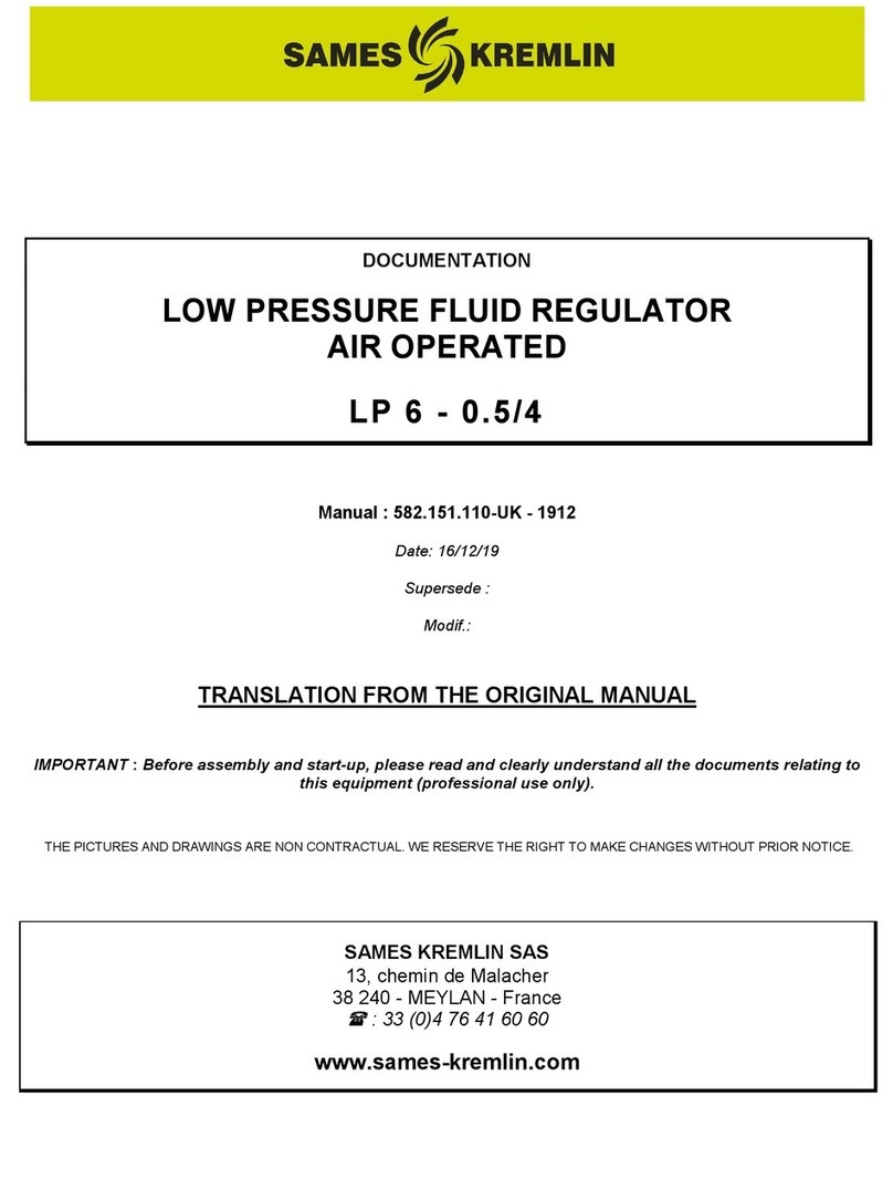SAMES KREMLIN LP 6 - 0.5/4 Translation from the original manual