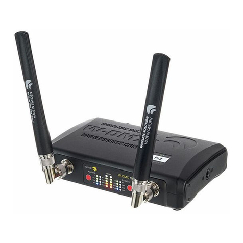 Wireless Solution W-DMX G6 BLACKBOX F-1 user manual