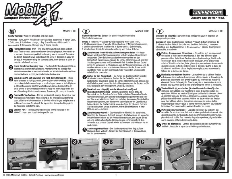 Milescraft MOBILE X1 manual