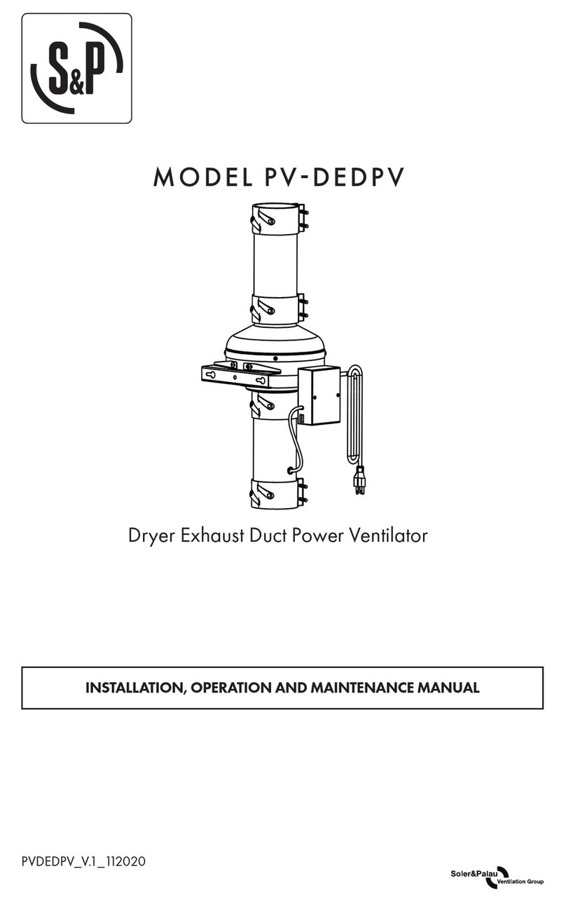 S&P PV-DEDPV User manual