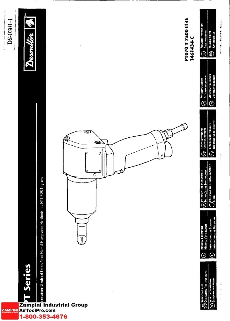 Desoutter PT Series Operating instructions