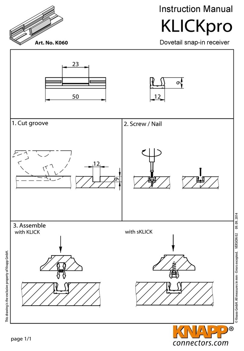 knapp KLICKpro K060 instruction manual knapp KLICKpro K060 instruction manual