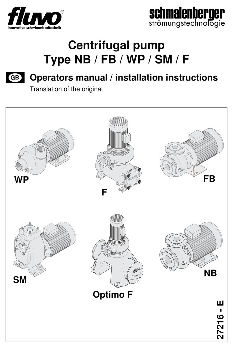 schmalenberger FLUVO NB Operator's manual & installation instructions schmalenberger FLUVO NB Operator's manual & installation instructions