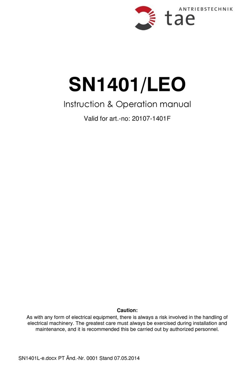 tae SN1401/LEO instruction & operation manual