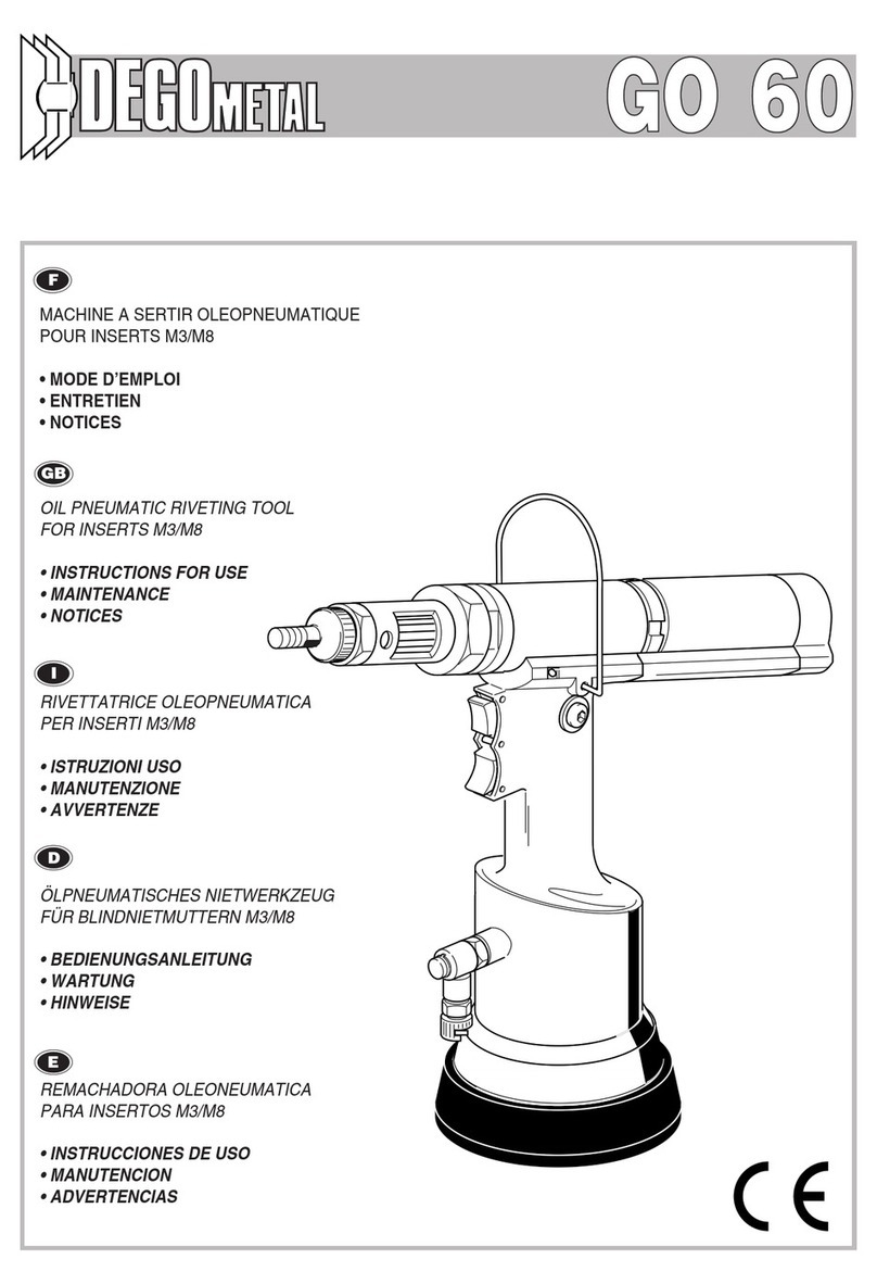 Degometal GO 60 Instructions for use