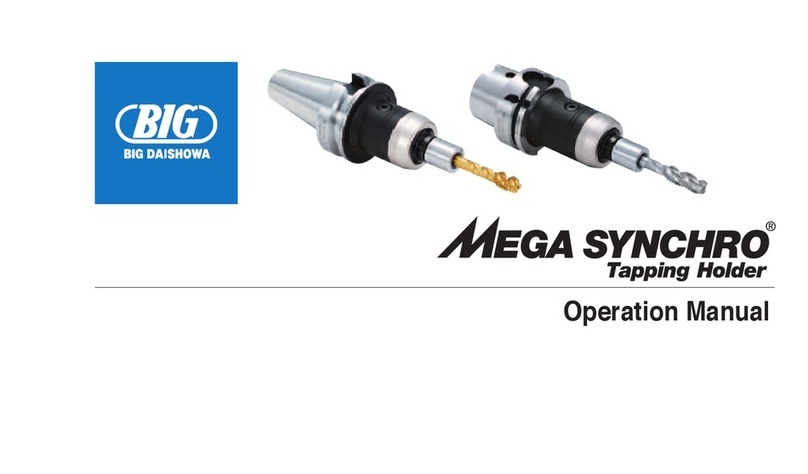 Big Daishowa Mega Synchro MGT 6-d Series Operation manual