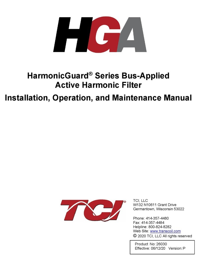 TCi HGA HarmonicGuard Series Installation, operation and maintenance manual