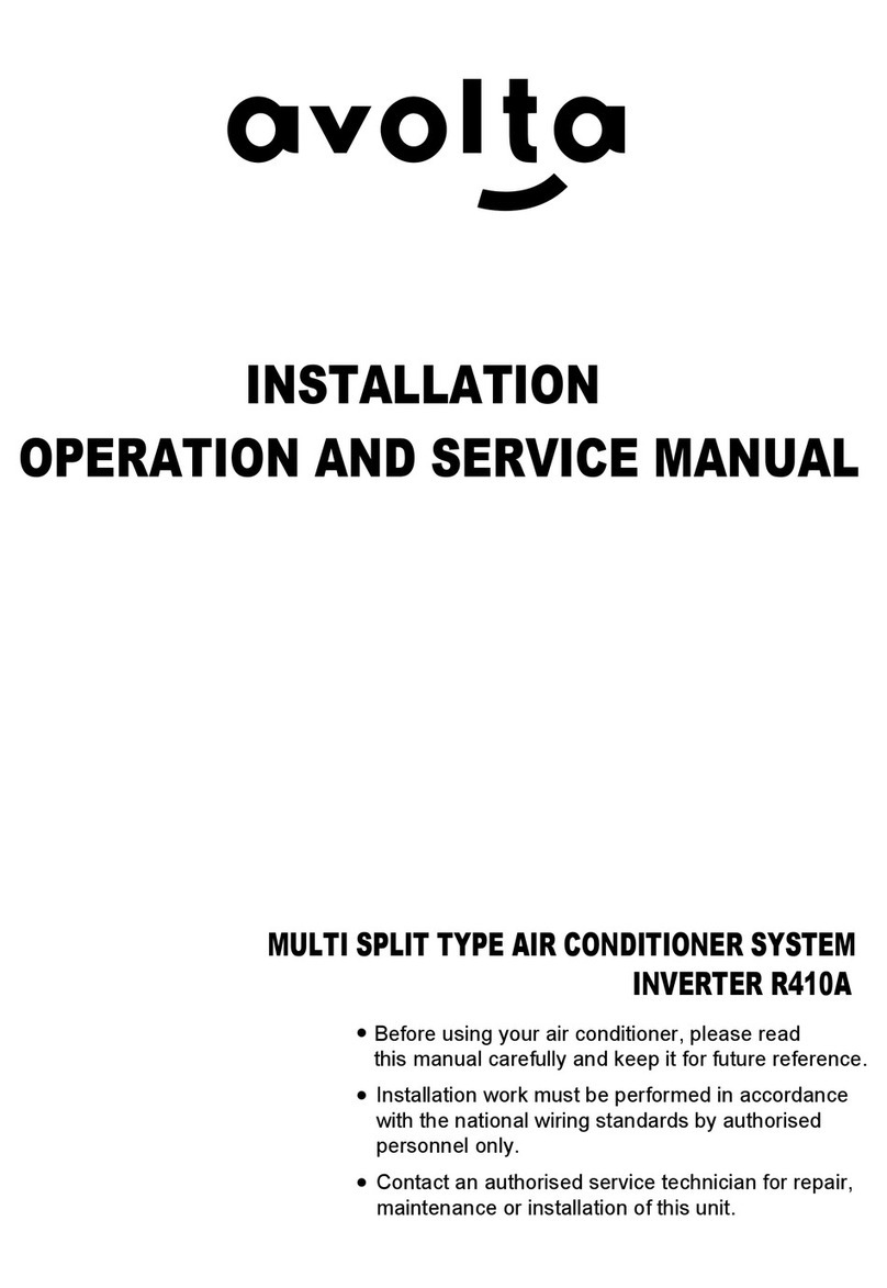 avolta R410A Installation, operation and service manual