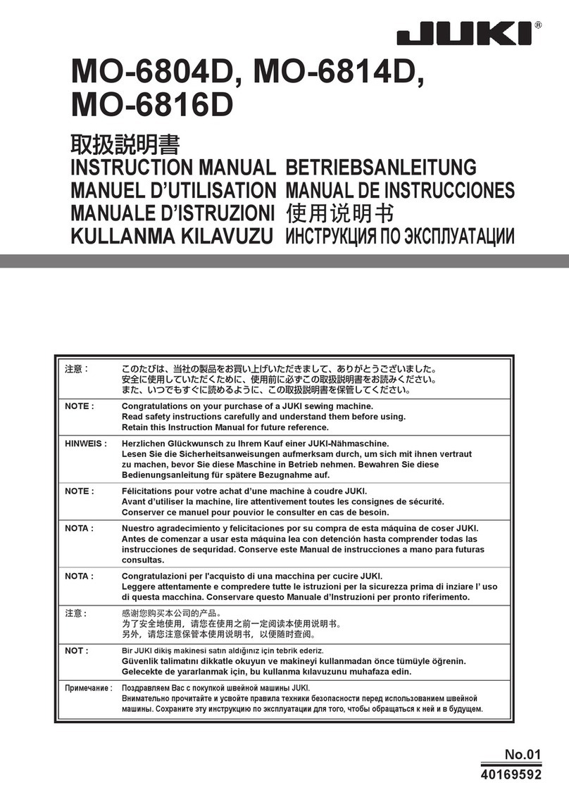 JUKI MO-6804D instruction manual