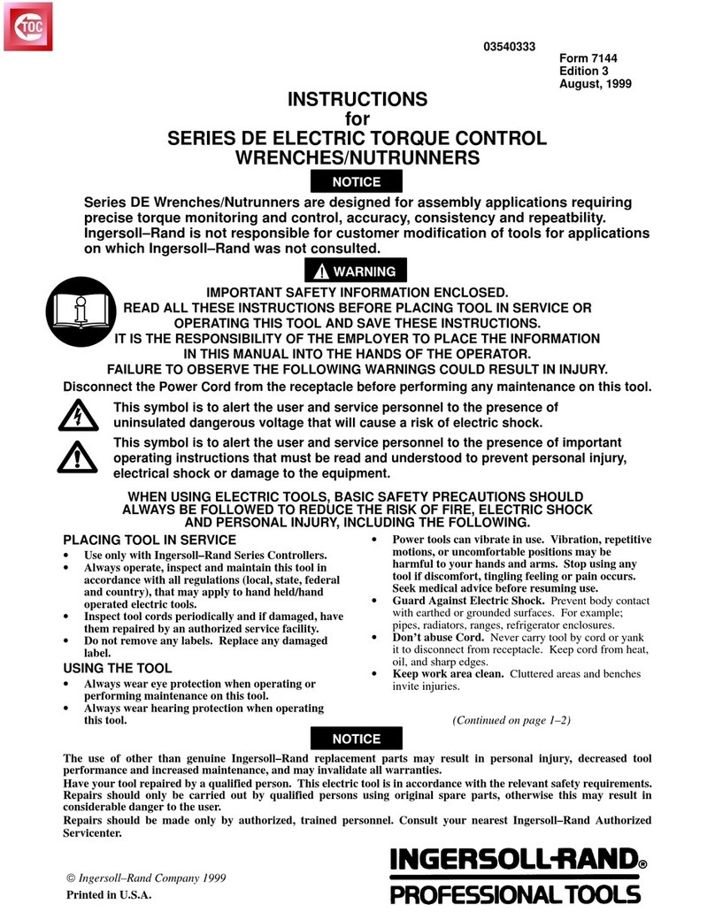 Ingersoll-Rand DE Series instructions