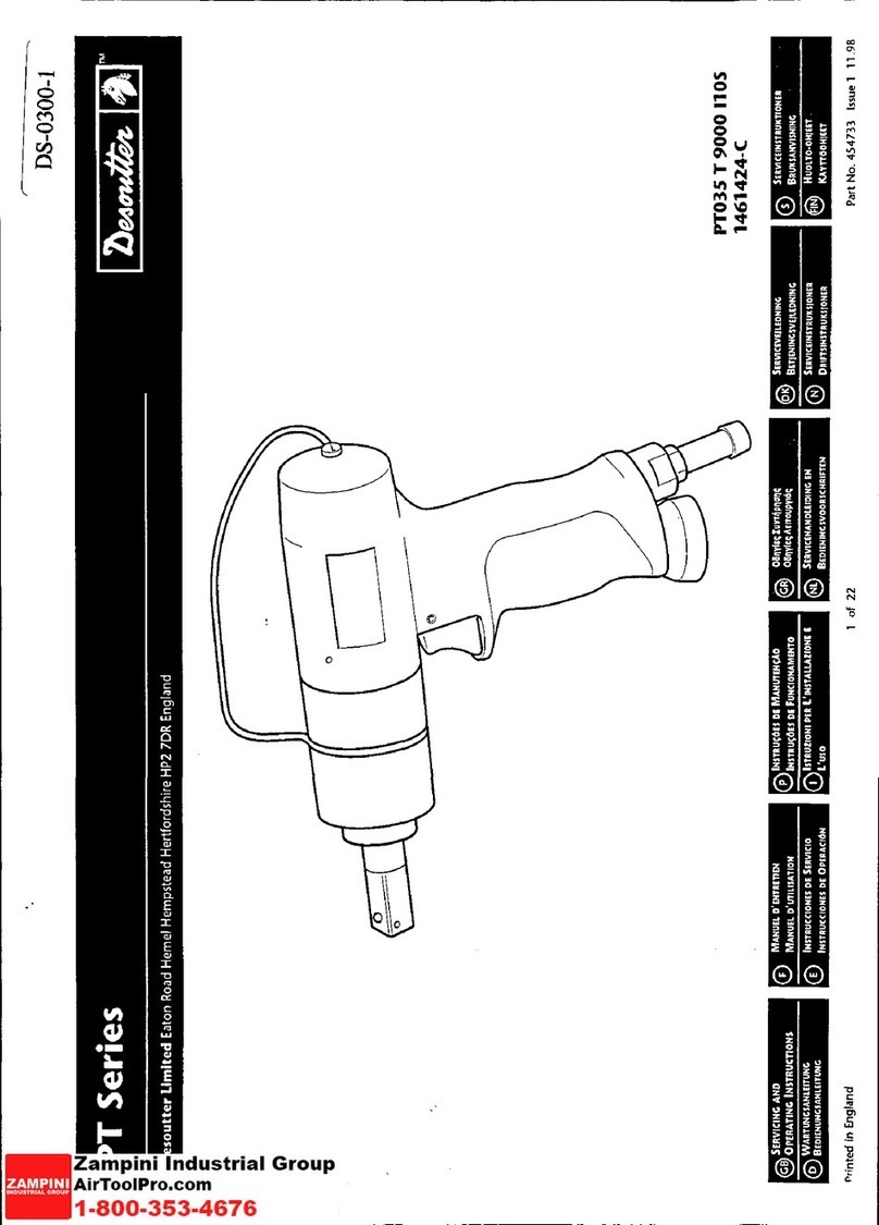 Desoutter PT Series Operating instructions