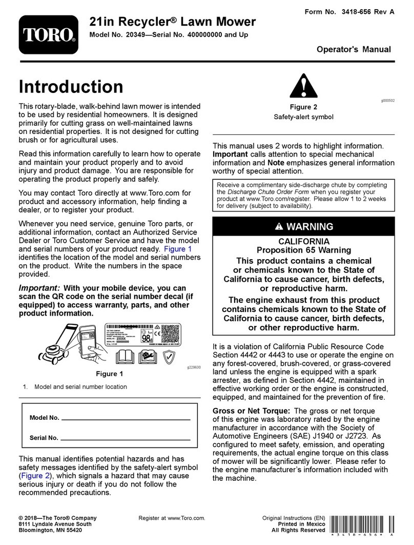 Toro Recycler 20349 User manual