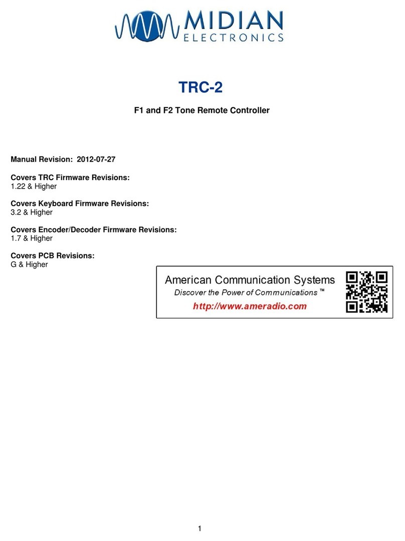 Midian Electronics TRC-2 User manual