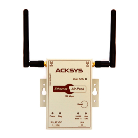 Acksys Ethernet Air-Pack user guide