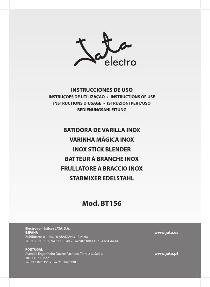 Jata electro BT156 Instructions of use