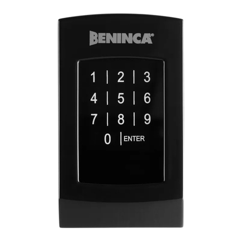 Beninca BE.TOUCH Fast user's guide