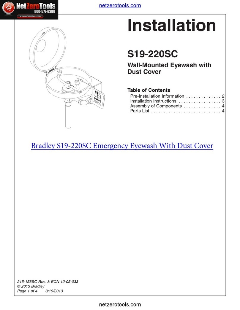 Bradley S19-220SC User manual