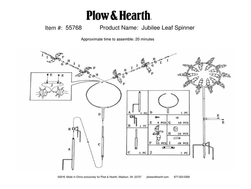 Plow & Hearth Jubilee Leaf Spinner User manual