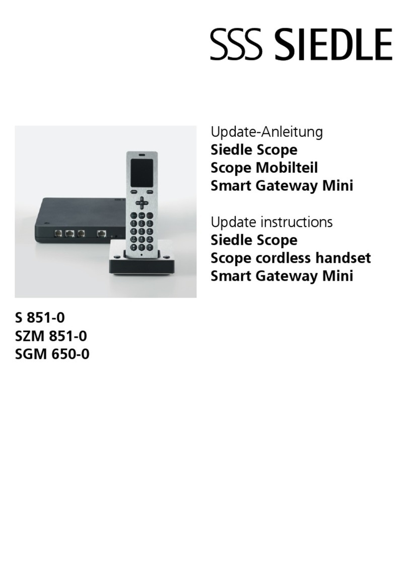 SSS Siedle Siedle Scope Technical manual