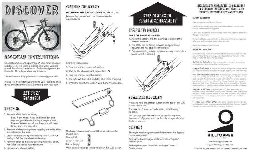 HILLTOPPER Discover Aassembly Instructions