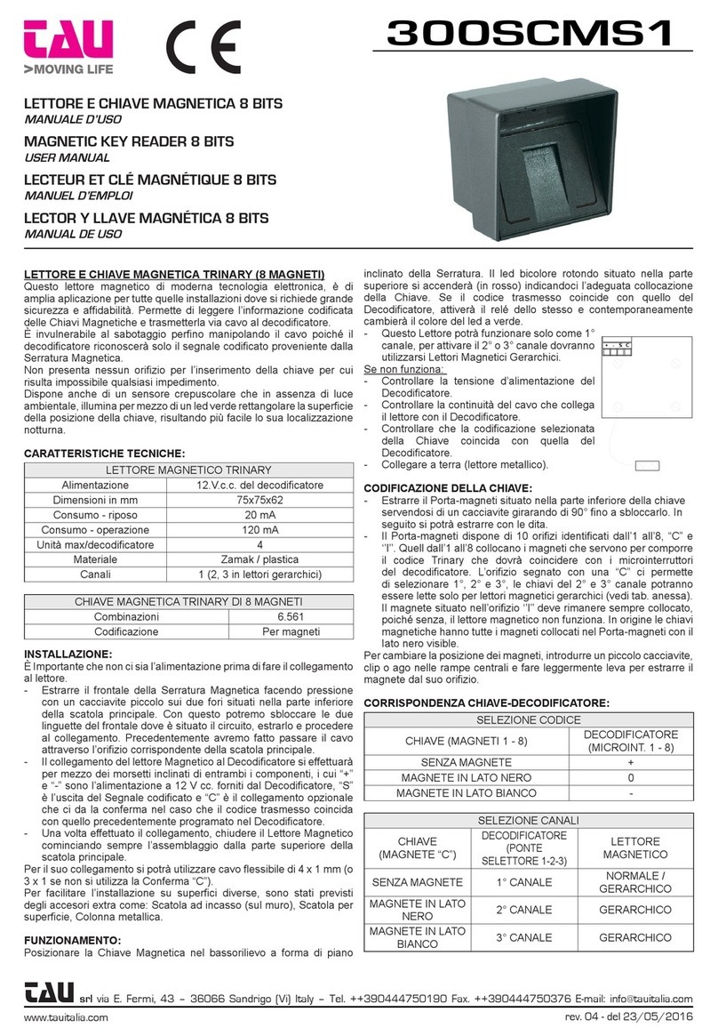 tau 300SCMS1 user manual