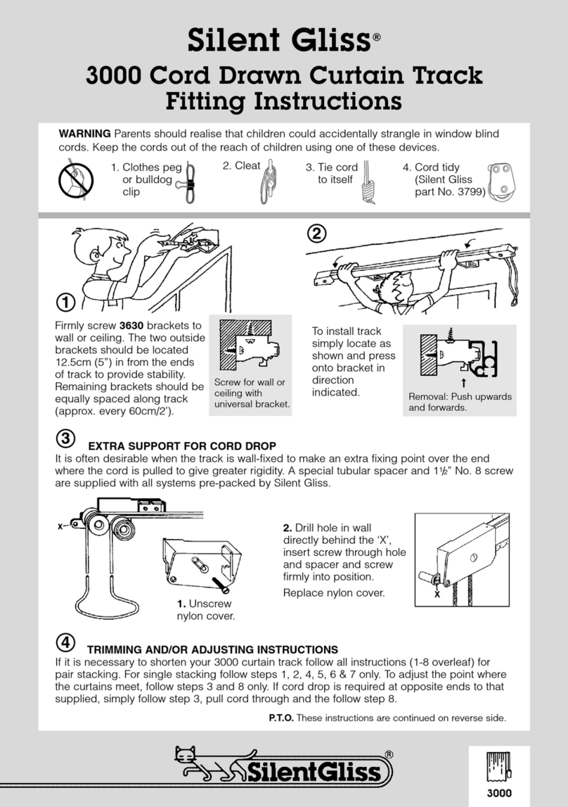 Silent Gliss 3000 Fitting instructions Silent Gliss 3000 Fitting instructions
