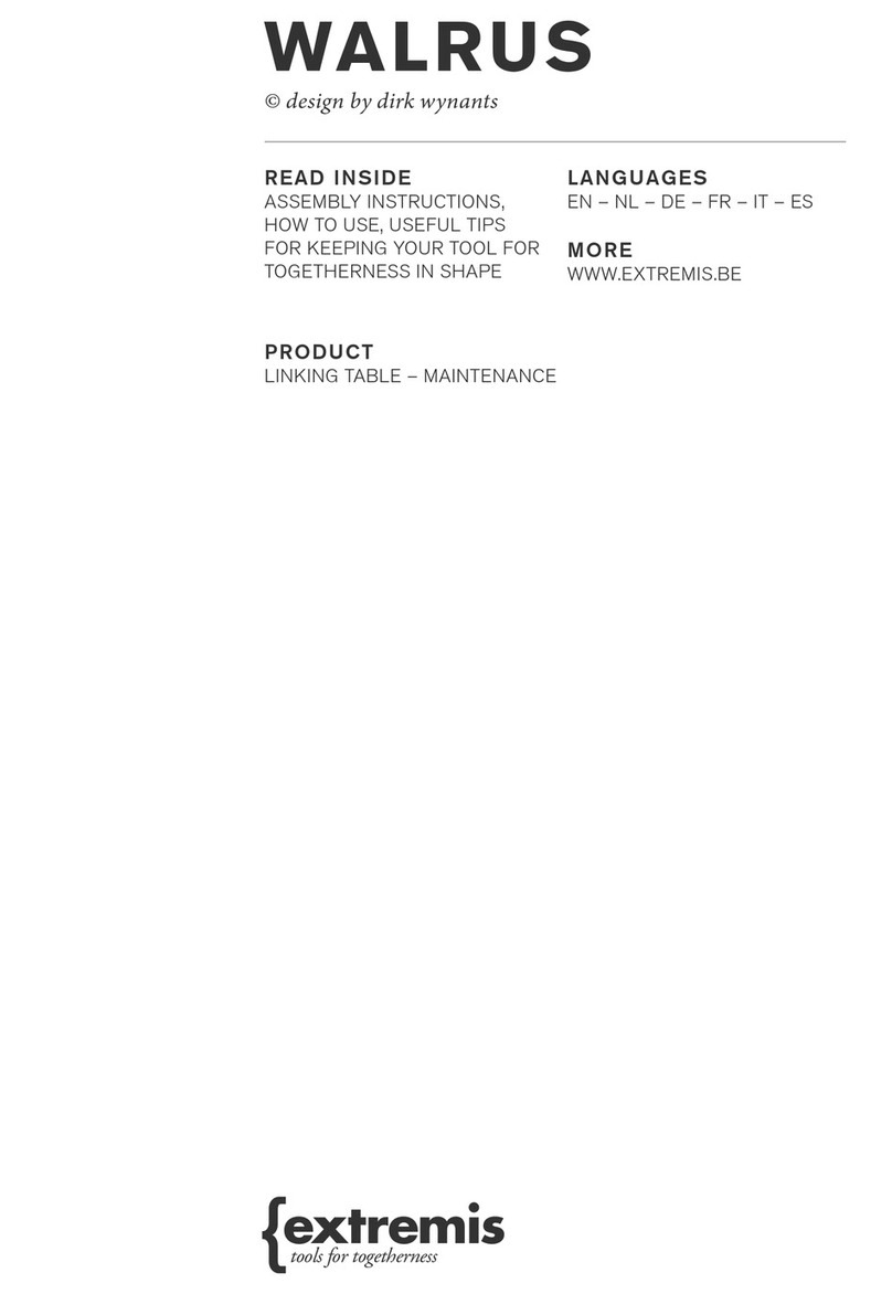 Extremis WALRUS LINKING TABLE User manual