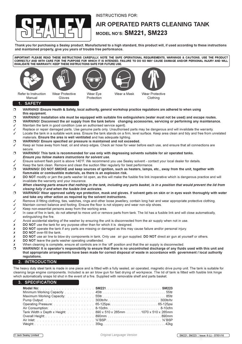 Sealey SM221 instructions