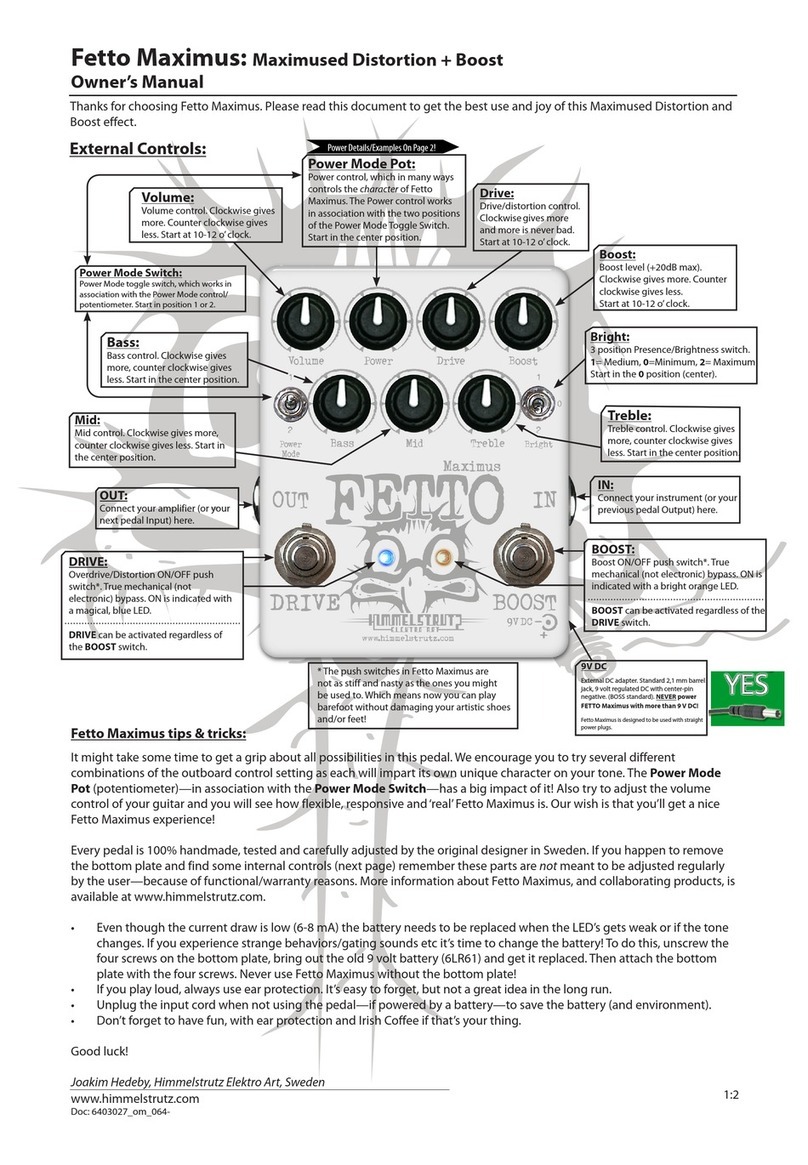 Himmelstrutz Fetto Maximus owner's manual