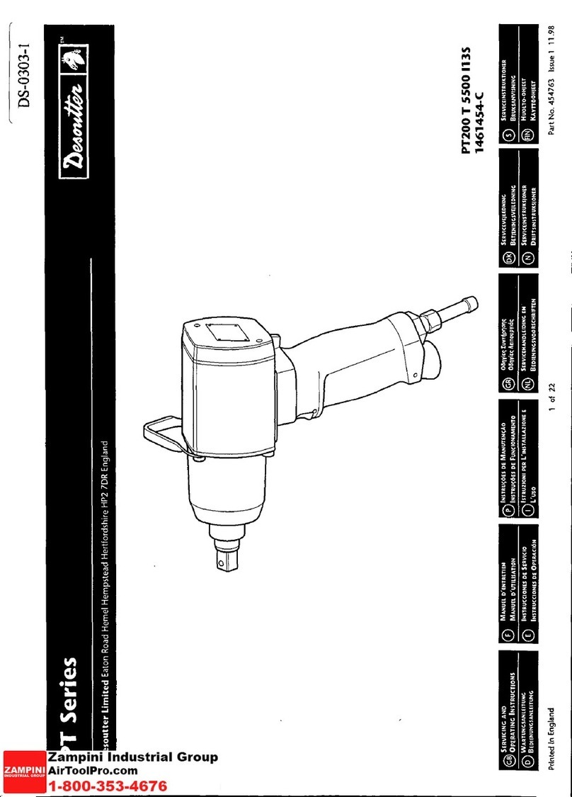 Desoutter PT Series Operating instructions Desoutter PT Series Operating instructions
