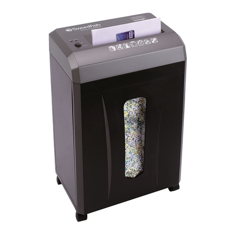 Swordfish Home-Office Shredder 800XXC operating instructions
