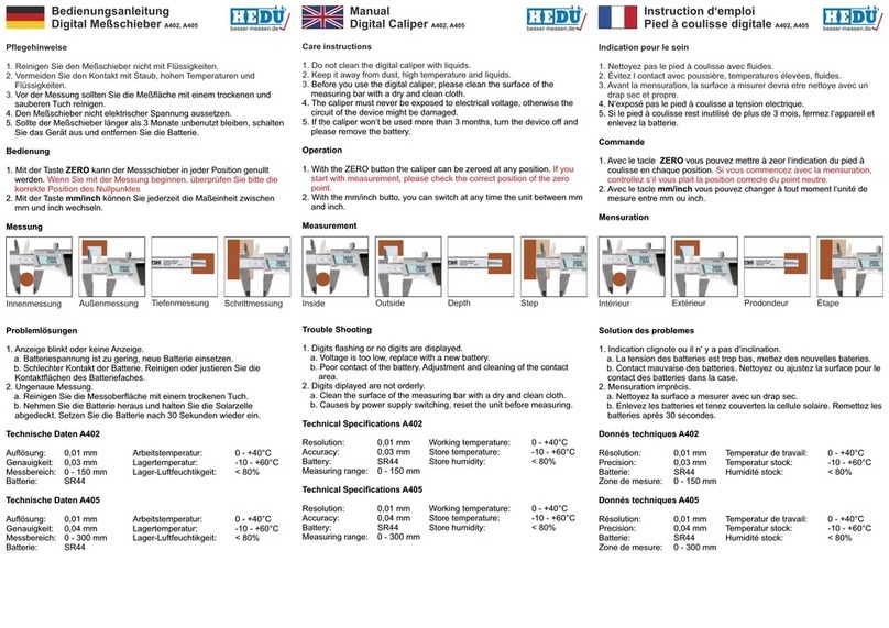 HEDÜ A402 manual