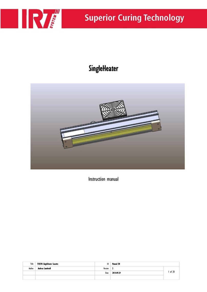 IRT SingleHeater SH 312 Series instruction manual