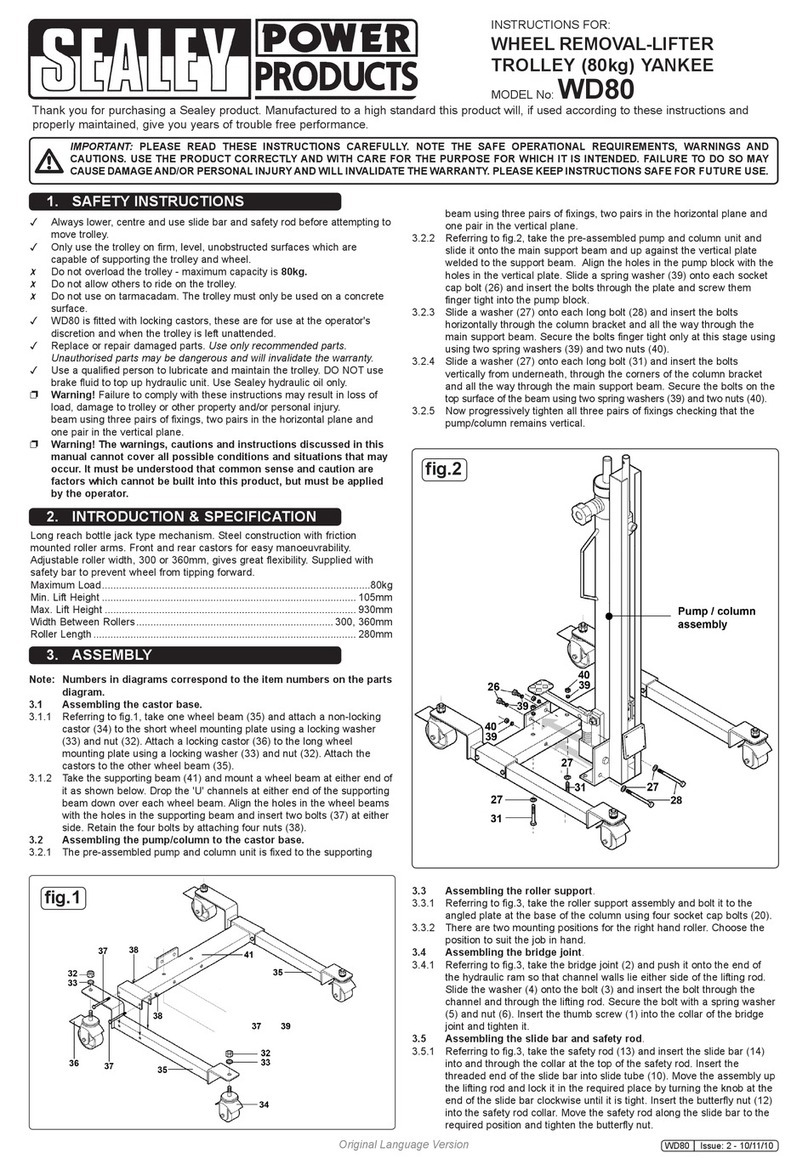 Sealey WD80 User manual